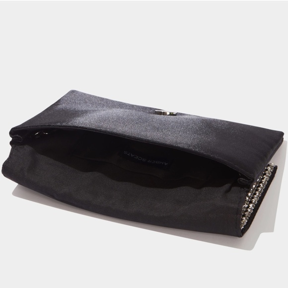 STELLA CRYSTAL BAG by Amber Sceats -NWT  Satin/Cubic Zirconia crystal cl… - Picture 3 of 7